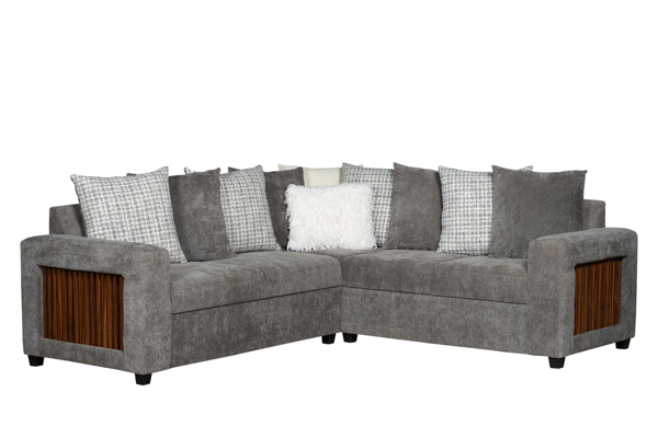 Imagen de Sala esquinera Brooklyn dark gray