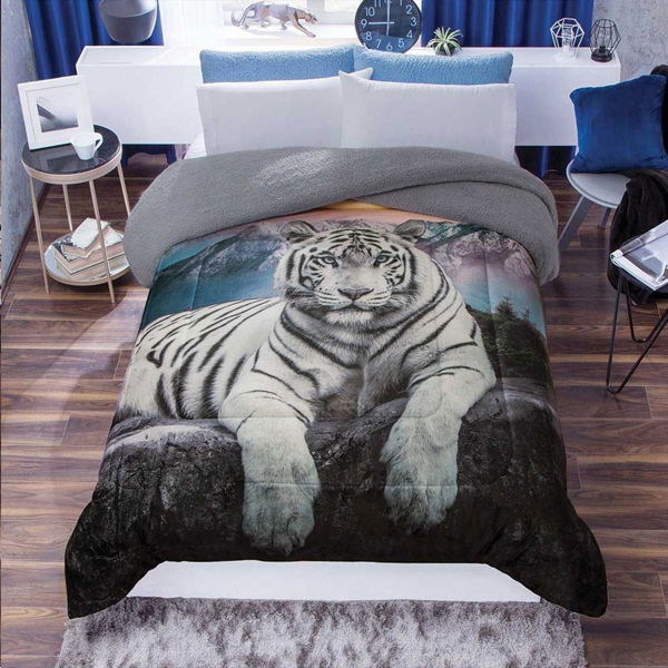 Imagen de Cobertor Tigre Matrimonial V/E.