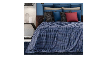 Imagen de Frazada  Sutil Azul V/E.