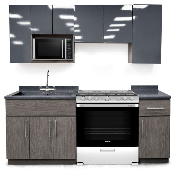 Imagen de Cocina Zafiro 2.10 mts gris V/E.