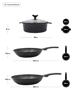 Imagen de Set de Sartenes Black Pepper 4pza SJM031-01