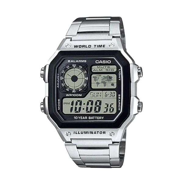 Imagen de Reloj Caballero Casio Ae-1200whd-1avcf Plata/negro