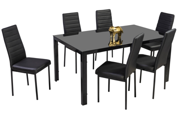 Imagen de Antecomedor Tubular Troya 6 Sillas