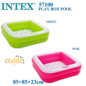 Albercas - Alberca Intex Inflable Cuadrada 57100 85 CM X