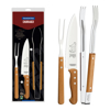 Imagen de Accesorios Para Asador Tramontina  Kit Para Asado Churrasco 22399075 3pza Inox/madera