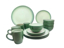 Imagen de Vajilla Royal Haus 23C120  16 Pzas Verde y Blanco V/E.
