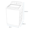 Imagen de Lavadora Mabe LMA74215WBAB1 24 KG Blanco