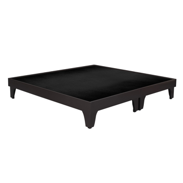 Imagen de Base Monaco king size 2 partes chocolate