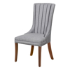 Imagen de Antecomedor Wonder 6 sillas cristal nogal claro