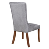 Imagen de Antecomedor Wonder 6 sillas cristal nogal claro