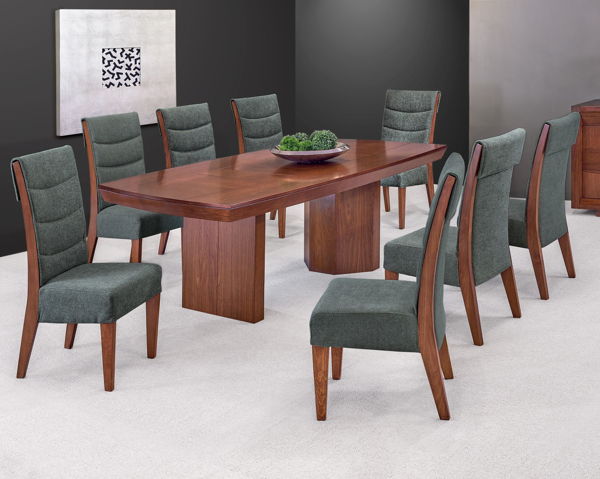 Imagen de Antecomedor Savoy 8 sillas tabaco V/E.