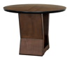 Imagen de Antecomedor Kani 4 sillas redondo tabaco