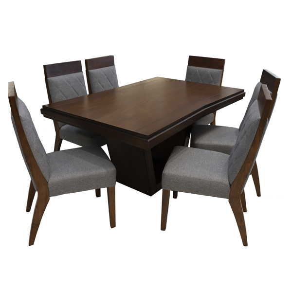 Comedores - Antecomedor Zamay 6 sillas tabaco