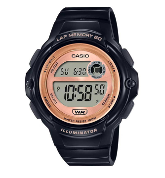 Relojería - Reloj Dama Casio Lws-1200h-1avcf Negro C/dorado