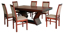 Imagen de Antecomedor Mael 6 sillas tabaco