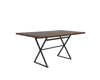 Imagen de Antecomedor tubular Simone 6 sillas bronce