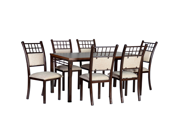 Comedores - Antecomedor tubular Andre 6 Sillas cobre