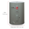 Imagen de Boiler De Deposito  Rheem 30 Galones Electrico