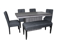 Comedores - Antecomedor Olimpo 4 sillas 1 banca gris