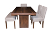 Imagen de Antecomedor Hera 4 sillas 1 banca nogal