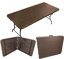 Imagen de Mesa Plegable Estilo Madera 1.80cm SM-MMCO Cafe