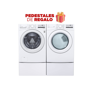 Imagen de Combo de Lavadora y secadora Lg WM20WV26W.DF20WV2 20 KG Blanco