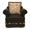 Imagen de Sillon Montreal Chenille Chocolate