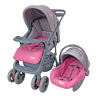 Imagen de Carriola Dbebe c/portabebe Travel System Aventura Rosa V/E.