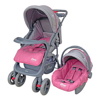 Imagen de Carriola Dbebe c/portabebe Travel System Aventura Rosa