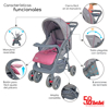 Imagen de Carriola Dbebe c/portabebe Travel System Aventura Rosa V/E.