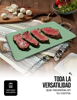 Imagen de Comal Doble con Antiadherente Marmol Color Verde Jade CLC001-05
