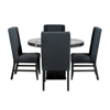 Imagen de Antecomedor Luna redondo 4 sillas chocolate