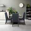 Imagen de Antecomedor Luna redondo 4 sillas chocolate