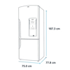 Imagen de Refrigerador Mabe RMB520IBMRX 19" A/inox.