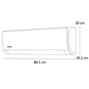 Imagen de Minisplit Mabe MMT12HABWCA32BME1/MMT12HABWCA32BMI1 1 TON 110V C/CALEF