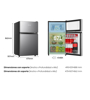 Imagen de Frigobar  Hisense RT31D6AGX1 3.3 PIES Plata