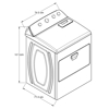 Imagen de Secadora De Ropa Whirlpool 7MWGD26TLRW Blanco  26kg
