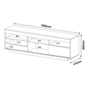 Imagen de Mesa p/t.v. Treviso negro