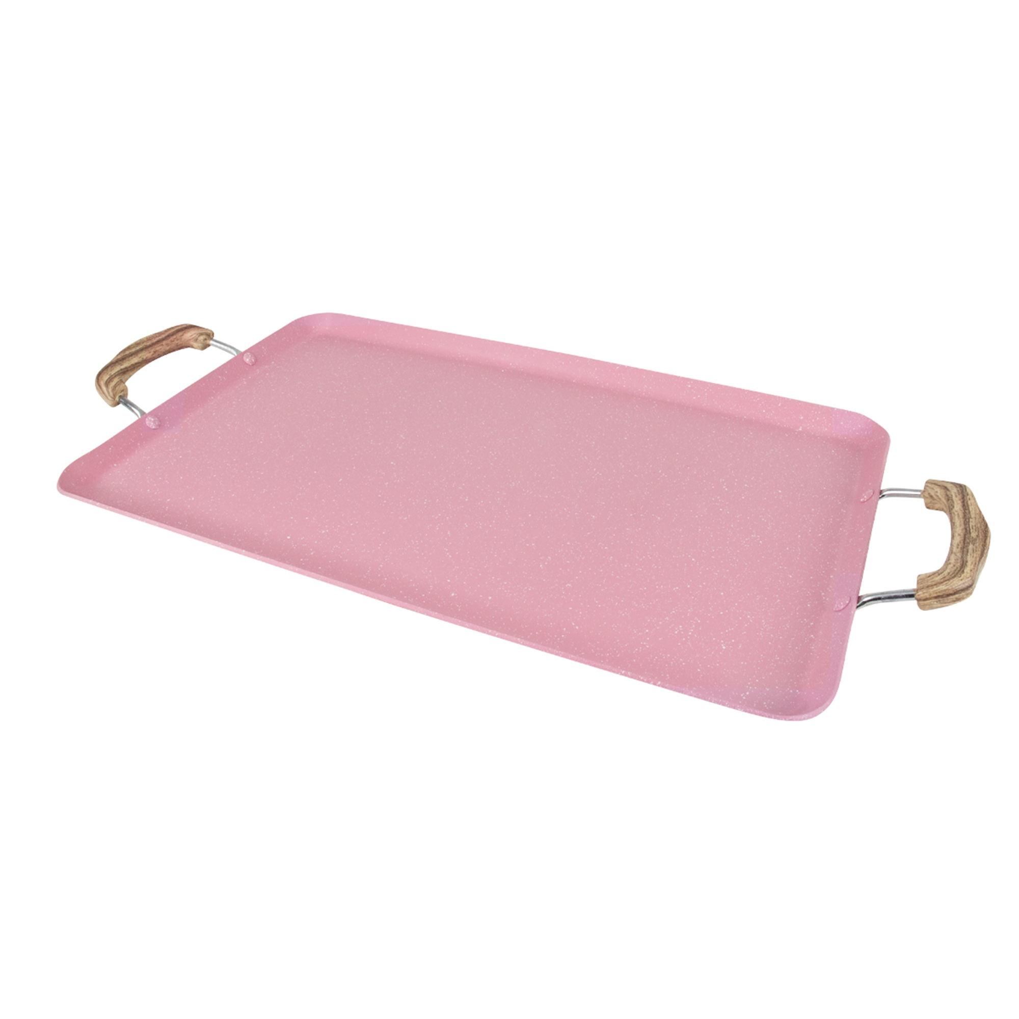 Comal Doble con Antiadherente Marmol Color Rosa CLC001-11 | Mueblería ...