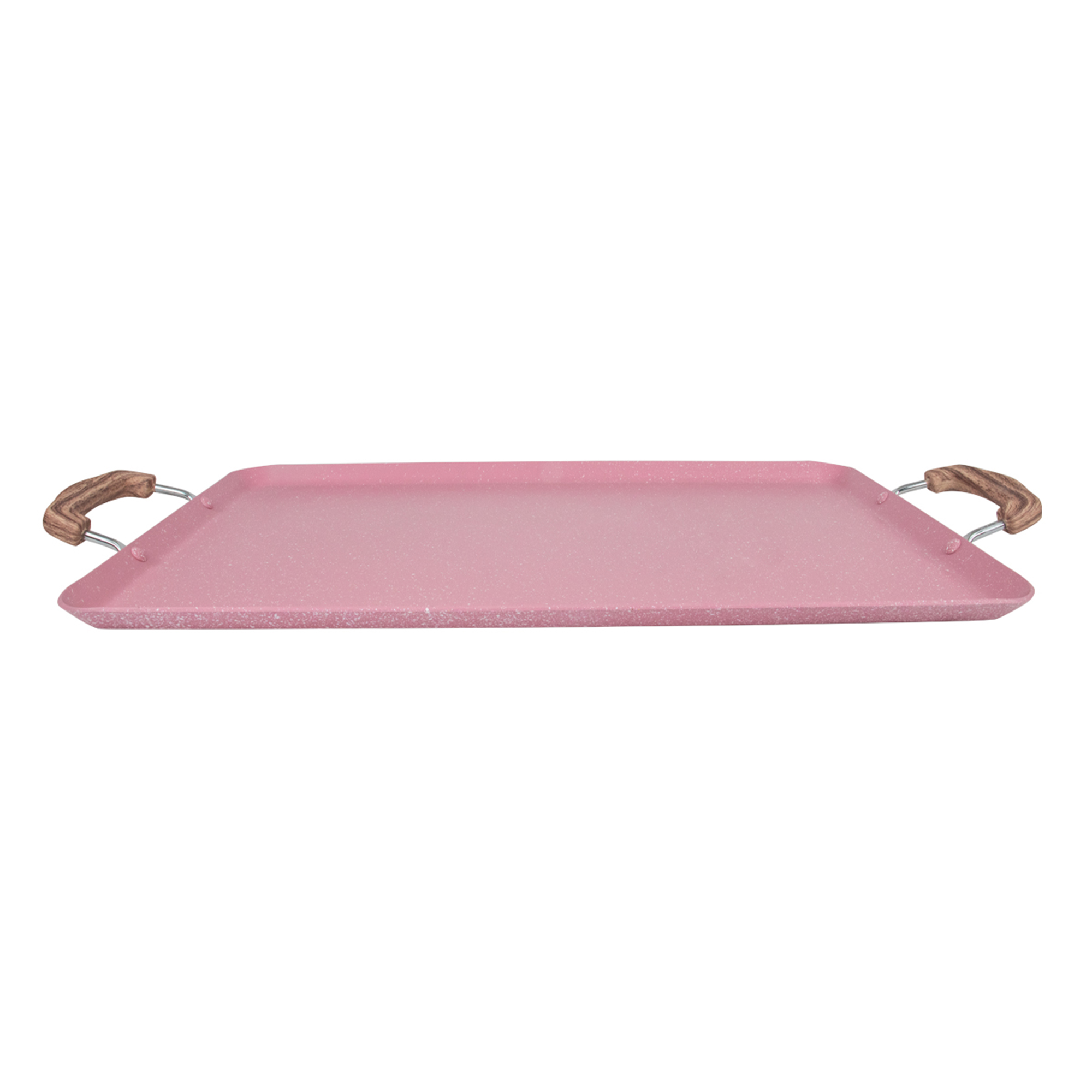 Comal Doble con Antiadherente Marmol Color Rosa CLC001-11 | Mueblería ...