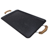 Imagen de Comal Doble con Antiadherente Marmol Color Negro CLC001-01