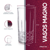 Imagen de Juego de Vasos 6 pza HB Mango 480ml 1026B Vittori