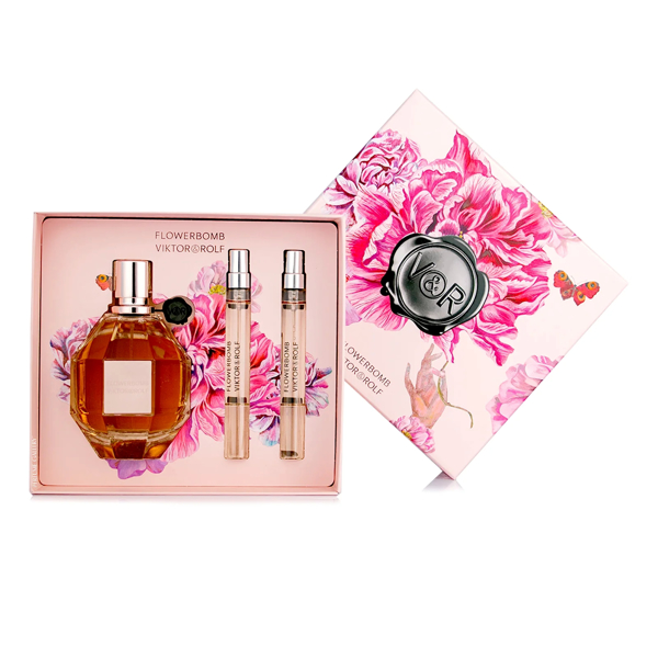 Imagen de Set Perfume Dama Viktor & Rolf Flowerbomb Edp 3pzas