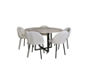 Imagen de Antecomedor tubular Evelyn 5 sillas beige