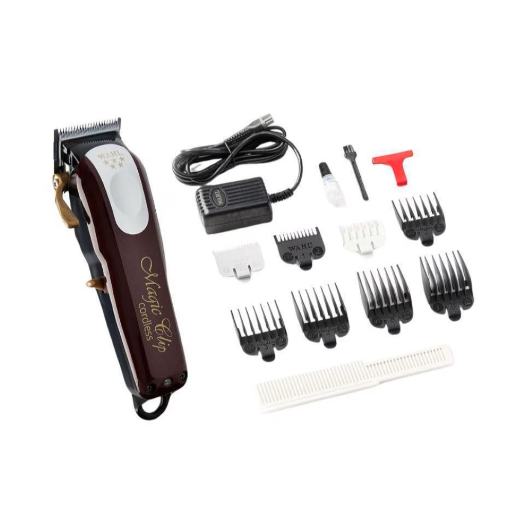 Maquina Para Cabello Wahl Magic Clip Inalámbrica 8148 Burgundy ...