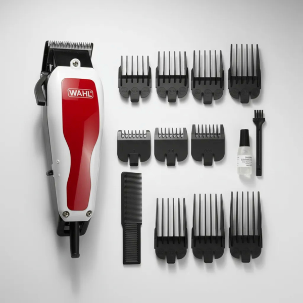 Imagen de Maquina Para Cabello Wahl Con 10 Peines 79420-100mx Rojo