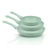 Imagen de Juego de Sartenes REVOLUX de Marmol Granito RV-PAN-3GJADE Color Jade 20/26/28