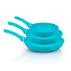 Imagen de Juego de Sartenes REVOLUX de Marmol Granito RV-PAN-3BLUE Color Azul 20/26/28