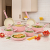 Imagen de Bateria de Cocina REVOLUX Marmol-Granito RV-SET-11PINK Color Rosa