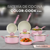 Imagen de Bateria de Cocina REVOLUX Marmol-Granito RV-SET-11PINK Color Rosa